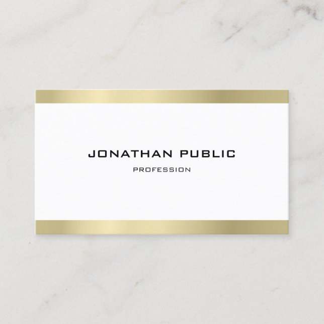 Elegant Minimalist Modern Professional Trendy Business Card (Front)