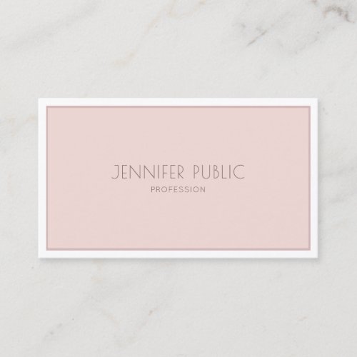 Elegant Minimalist Modern Simple Chic Plain Luxury Business Card