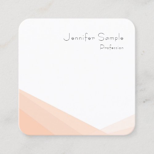 Elegant Minimalist Modern Simple Professional Square Business Card