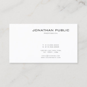 Elegant Minimalist Modern Template Professional Business Card