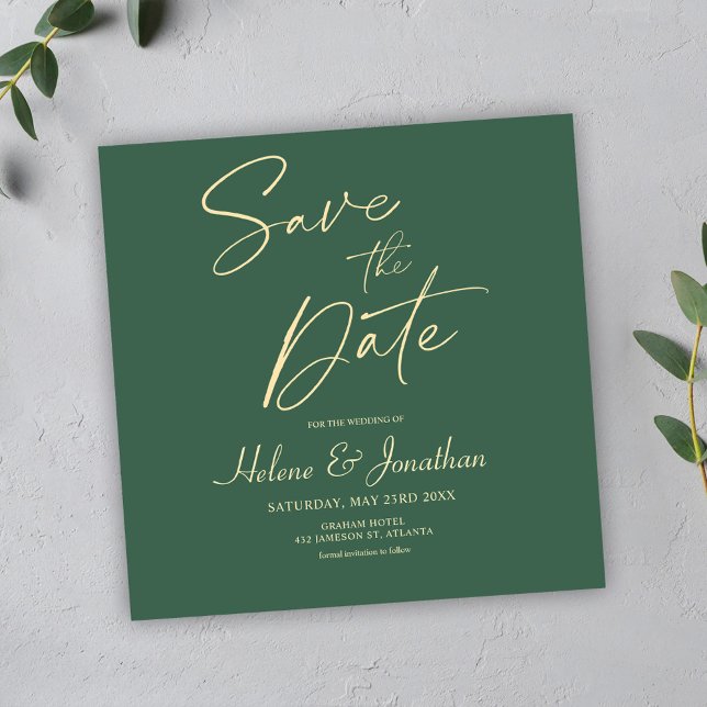 Elegant Minimalist Modern Wedding Save The Date (Elegant Minimalist Modern Wedding Save The Date)