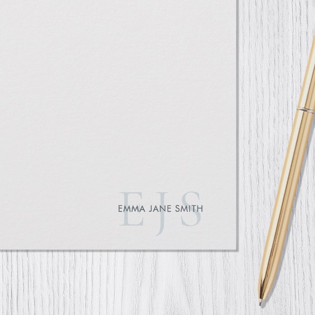 Elegant Minimalist Monogram Stationery Paper (Creator Uploaded)