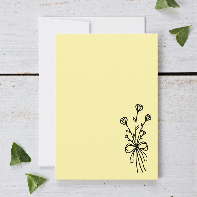 Elegant Minimalist Pale Yellow Invitation (Creator Uploaded)