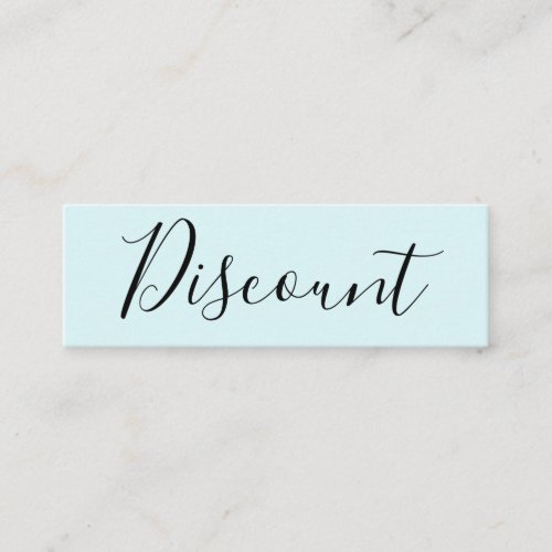 Elegant minimalist pastel blue discount card