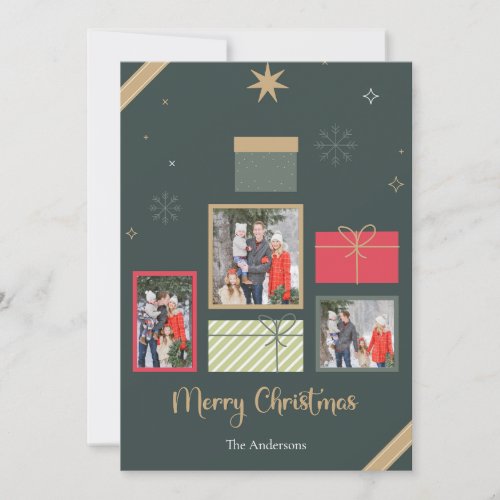 Elegant minimalist photo Christmas card