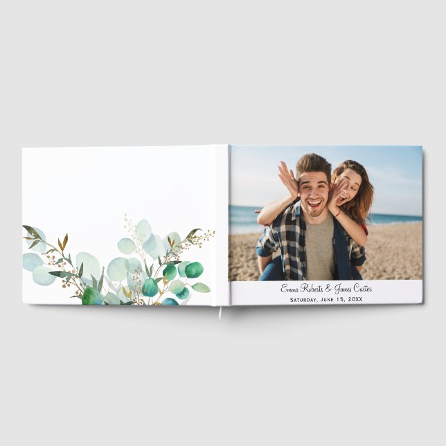 Elegant Minimalist Photo Guest Book (Full)