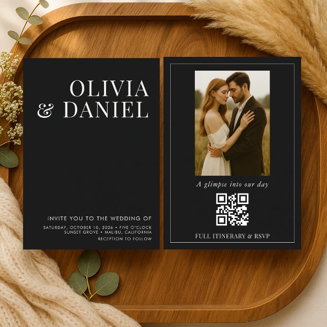 Elegant Minimalist Photo Wedding Invitation (Creator Uploaded)