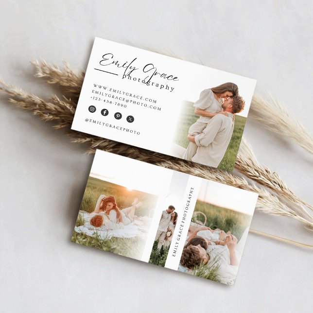 Elegant Minimalist Photography Business Card (Creator Uploaded)