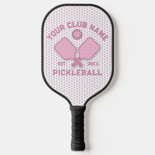 Elegant Minimalist Pickleball Monogram Design Pickleball Paddle