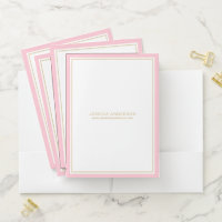 Elegant Minimalist Pink Gold Custom