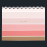Elegant Minimalist Pink Stripes  Calendar<br><div class="desc">Elegant Minimalist Pink Stripes Calendar</div>