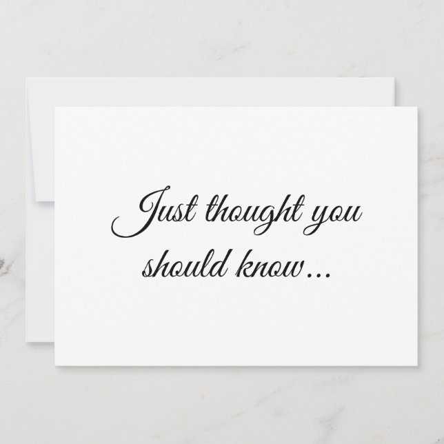 Elegant Minimalist Pregnancy Announcement (Front)