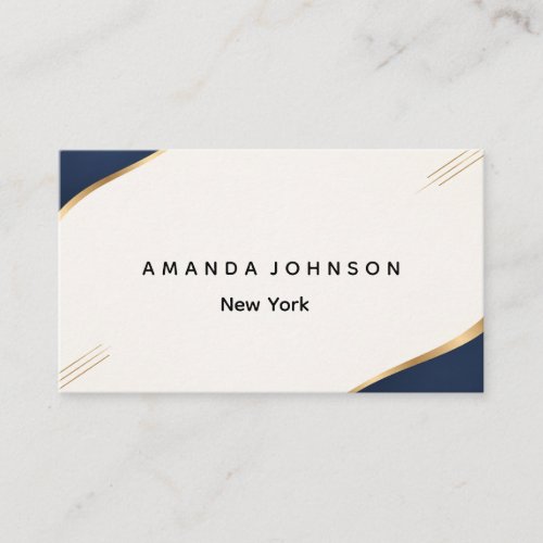 Elegant Minimalist Professional Business Card