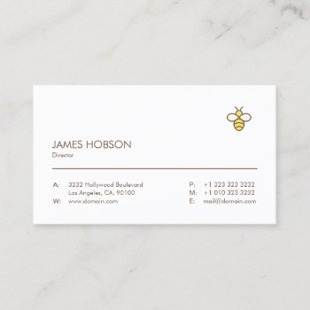 Elegant Minimalist Professional Business Card by J32Design at Zazzle