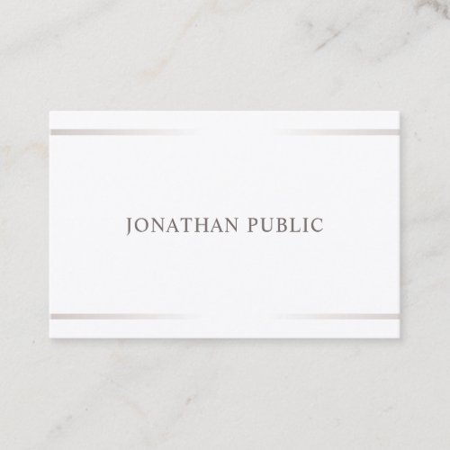 Elegant Minimalist Professional Design Modern Business Card