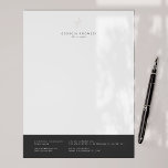 Elegant Minimalist Professional Letterhead<br><div class="desc">Project a professional and polished image for your brand with this sophisticated and customizable letterhead design. The clean layout features elegant typography and subtle design elements, providing a versatile canvas for any business. Easily personalize with your details and contact information to create a cohesive and memorable stationery set that reinforces...</div>