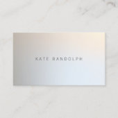 Elegant Minimalist Professional Luminous Silver Business Card (Front)