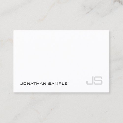 Elegant Minimalist Professional Monogram Template Business Card