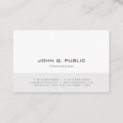 Elegant Minimalist Professional Simple Template Business Card