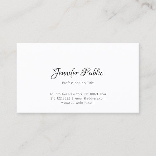 Elegant Minimalist Professional Template Modern Business Card