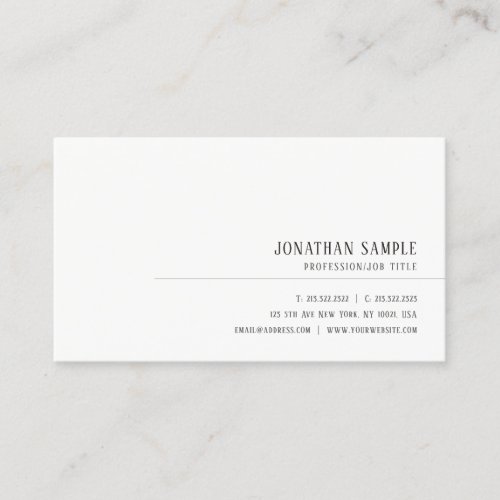Elegant Minimalist Professional Template Modern Business Card