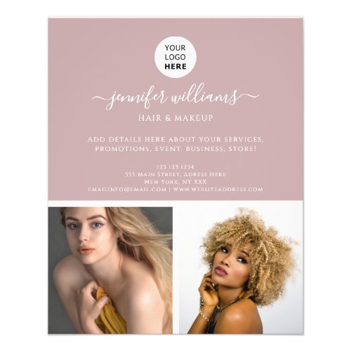 Elegant Minimalist Promotional Pink Modern Flyer
