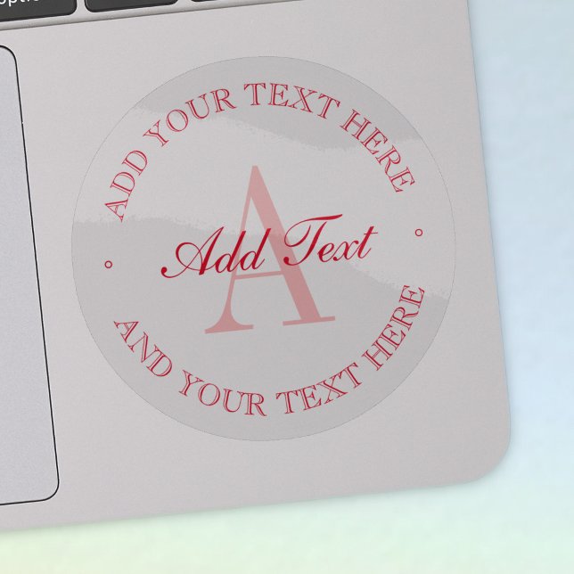 Elegant Minimalist Red Editable Text Transparent Sticker (Creator Uploaded)