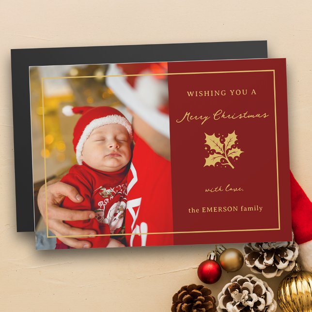 Elegant Minimalist Red/Gold Photo (Creator Uploaded)