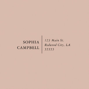 Elegant Minimalist Return Address Self-inking Stamp