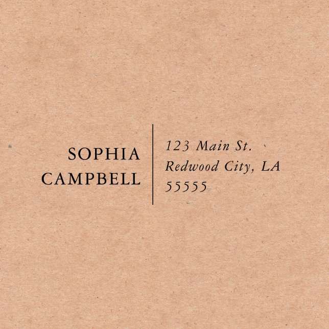 Elegant Minimalist Return Address Self-inking Stamp (Creator Uploaded)