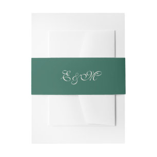Elegant Minimalist Sage Green Wedding Belly Band