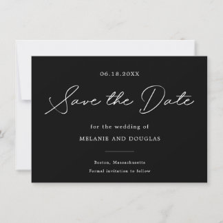 Elegant Minimalist Save the Date