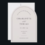 Elegant Minimalist Save The Date Wedding Arch Card<br><div class="desc">Our minimal arch save the date wedding announcement photo card is the perfect way to inform your friends and family of your upcoming wedding with a simple and elegant aesthetic.</div>