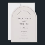 Elegant Minimalist Save The Date Wedding Arch Card<br><div class="desc">Our minimal arch save the date wedding announcement photo card is the perfect way to inform your friends and family of your upcoming wedding with a simple and elegant aesthetic.</div>