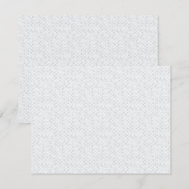 Elegant Minimalist School Pattern Note Card (Front/Back)