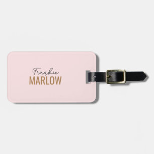 Elegant Minimalist Script Name Personalized  Luggage Tag