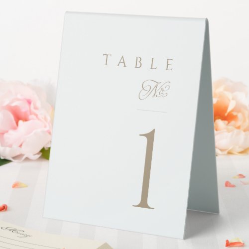 Elegant Minimalist Script Wedding Details Table Tent Sign