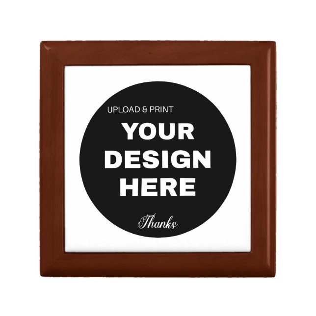 Elegant, Minimalist & Sleek Black QR Code Logo  Gift Box (Front)