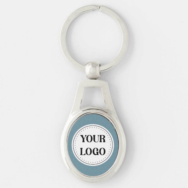 Elegant, Minimalist & Sleek Black QR Code Logo  Keychain (Front)