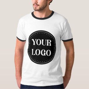Elegant, Minimalist & Sleek Black QR Code Logo T-Shirt