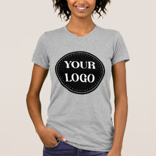 Elegant, Minimalist & Sleek Black QR Code Logo T-Shirt