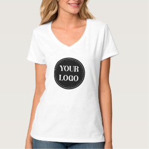 Elegant, Minimalist & Sleek Black QR Code Logo T-Shirt