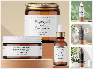 Elegant Minimalist Soap and Cosmetic Labels