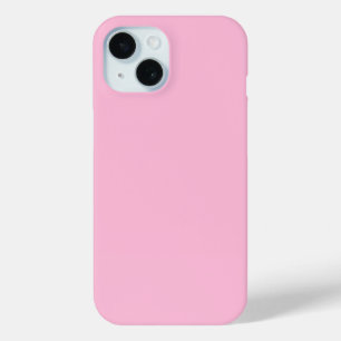 Elegant Minimalist Solid Color Pale Rose Baby Pink iPhone 15 Case