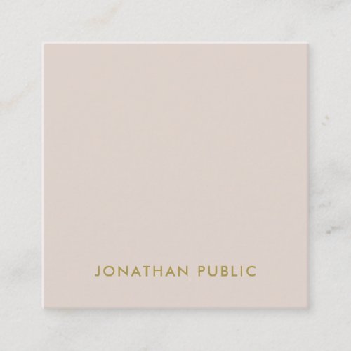 Elegant Minimalist Square Template Modern Luxury Square Business Card
