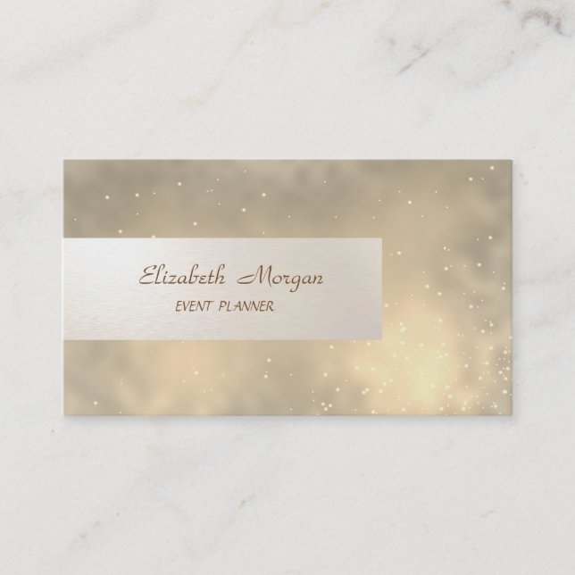 Elegant Minimalist,Striped,Shiny Business Card (Front)