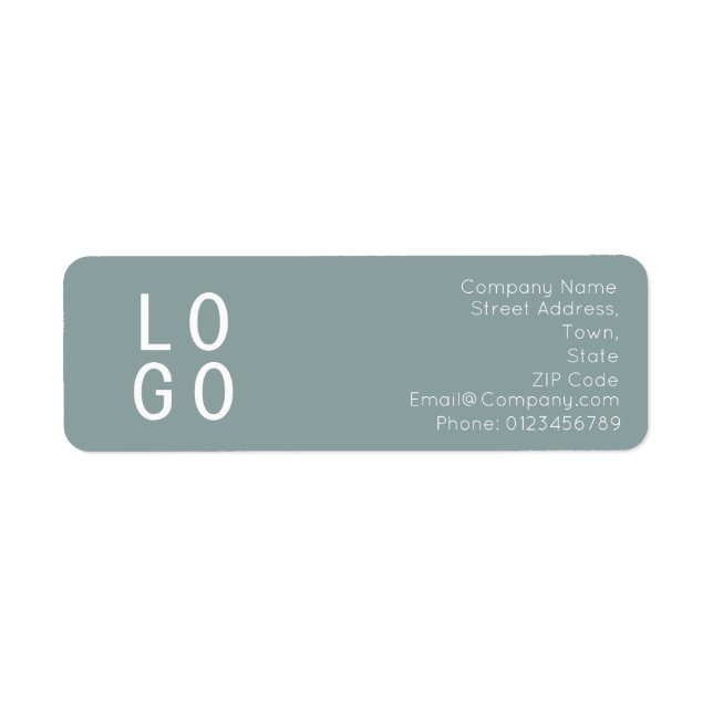 ELEGANT MINIMALIST TEMPLATE DESIGN SQUARE LOGO LABEL (Front)