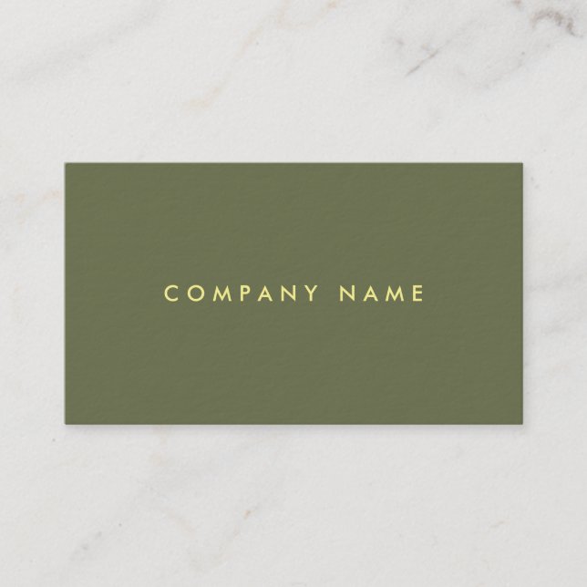 Elegant Minimalist Template Luxurious Professional Business Card (Front)