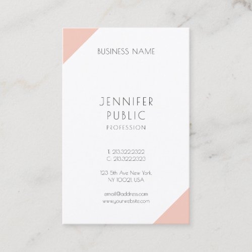 Elegant Minimalist Template Modern Vertical Business Card