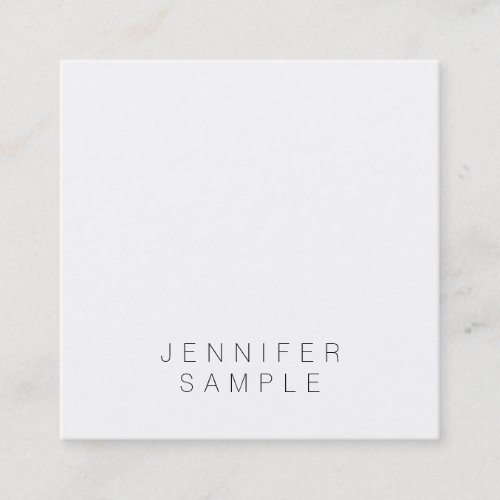 Elegant Minimalist Template Professional Chic Luxe Square Business Card